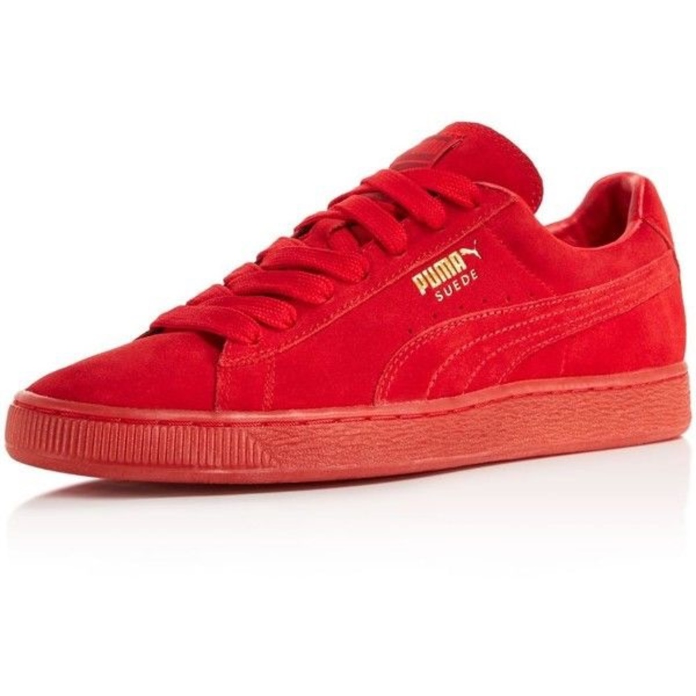 Puma Red Suede Classic Casual Men's Sneakers
